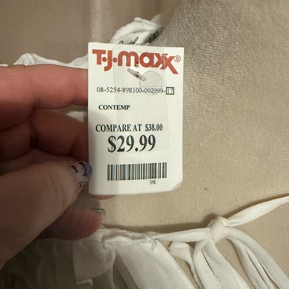 White Ruffled Blouse - Picture 3 of 3